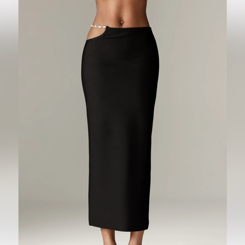 ✨2-Piece Set!: Rhinestone Top & Midi Skirt - Picture 10 of 14